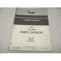 381415 1966 Johnson Sea-Horse Outboard Parts Catalog 20 HP FD-FDL-20C