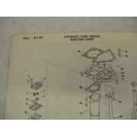 381424 1966 Johnson Sea-Horse Outboard Parts Catalog 80 HP V4A-V4AL-18C Electramatic