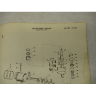 382091 1967 Johnson Sea-Horse Outboard Parts Catalog 40 HP RDS-RDSL-29E