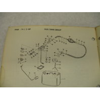 383039 1968 Johnson Sea-Horse Outboard Parts Catalog 9.5 HP Models