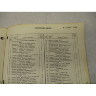 383039 1968 Johnson Sea-Horse Outboard Parts Catalog 9.5 HP Models
