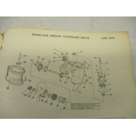 384393 1970 Johnson Sea-Horse Outboard Parts Catalog 4 HP Models 4W70E 4R70E