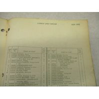 384393 1970 Johnson Sea-Horse Outboard Parts Catalog 4 HP Models 4W70E 4R70E