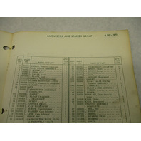 384394 1970 Johnson Sea-Horse Outboard Parts Catalog 6 HP Models 6R70B 6RL70B