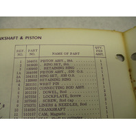 386207 1971 Johnson Sea-Horse Outboard Parts Catalog 2 HP Models 2R71A