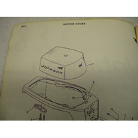 386207 1971 Johnson Sea-Horse Outboard Parts Catalog 2 HP Models 2R71A