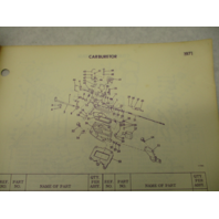 386210 1971 Johnson Sea-Horse Outboard Parts Catalog 9.5 HP Models 9R71R 9RL71R