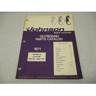 386210 1971 Johnson Sea-Horse Outboard Parts Catalog 9.5 HP Models 9R71R 9RL71R