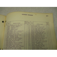 386210 1971 Johnson Sea-Horse Outboard Parts Catalog 9.5 HP Models 9R71R 9RL71R