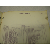 386212 1971 Johnson Sea-Horse Outboard Parts Catalog 25 HP Models 25R71S 25RL71S
