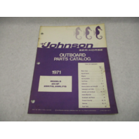 386212 1971 Johnson Sea-Horse Outboard Parts Catalog 25 HP Models 25R71S 25RL71S