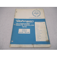 386222 1972 Johnson Sea-Horse Outboard Parts Catalog 9.5 HP Models 9R72M 9RL72M