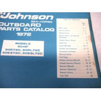 386226 1972 Johnson Sea-Horse Outboard Parts Catalog 50 HP Models