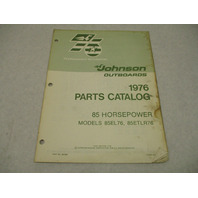 387556 Johnson Outboard 1976 Parts Catalog 85 HP Models 85EL76 85ETLR76