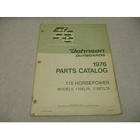 387557 Johnson Outboard 1976 Parts Catalog 115 HP Models