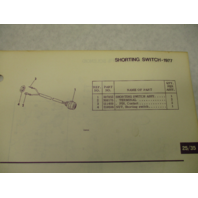 388222 Johnson Outboard 1977 Parts Catalog 25 & 35 HP Models