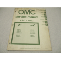 392070 OMC Evinrude Johnson 1981 Outboard Service Repair Manual 4.5-7.5 HP