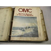 393765 OMC Johnson Evinrude 1983 Outboard Service Manual Binder 2 thru V-6