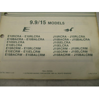 394672 OMC Evinrude Johnson 1984 Outboard 9.9 & 15 HP Parts Catalog