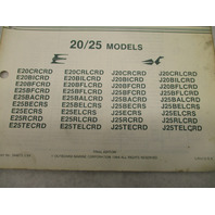 394673 OMC Evinrude Johnson 1984 Outboard 20 & 25 HP Parts Catalog