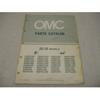 394673 OMC Evinrude Johnson 1984 Outboard 20 & 25 HP Parts Catalog