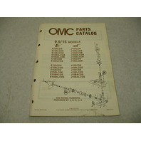 397316 OMC Evinrude Johnson 1986 Outboard 9.9 & 15 HP Parts Catalog