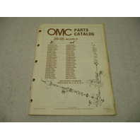 397317 OMC Evinrude Johnson 1986 Outboard 20 & 25 HP Parts Catalog