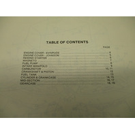 397318 OMC Evinrude Johnson 1986 Outboard 25 HP Commercial Models Parts Catalog