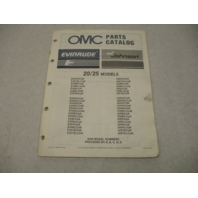 398620 OMC Evinrude Johnson 1987 Outboard 20-25 HP Parts Catalog