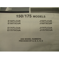 398632 OMC Evinrude Johnson 1987 Outboard 150/175 HP Parts Catalog