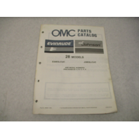 398850 OMC Evinrude Johnson 1987 Outboard 28 HP Parts Catalog