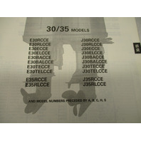 432220 OMC Evinrude Johnson 1988 Outboard 30-35 HP Parts Catalog