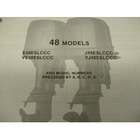 432224 OMC Evinrude Johnson 1988 Outboard 48 HP Parts Catalog