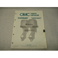 432224 OMC Evinrude Johnson 1988 Outboard 48 HP Parts Catalog