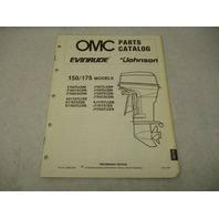 432868 OMC Evinrude Johnson 1989 Outboard 150 175 HP Parts Catalog