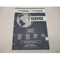 434975 1992 OMC Evinrude Johnson Outboard Parts Catalog 9.9-15 HP