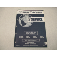 434978 1992 OMC Evinrude Johnson Outboard Parts Catalog 20-35 HP Rope Models
