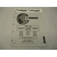 435887 1993 OMC Evinrude Johnson Outboard Parts Catalog 150, 175 HP 105JET