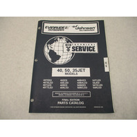 438204 OMC Evinrude Johnson 40 & 50 HP 35JET Outboard Parts Catalog 1996