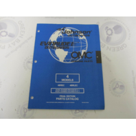 439286 OMC Evinrude Johnson 4 HP Outboard Parts Catalog 1998