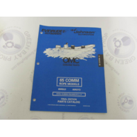 439306 OMC Evinrude Johnson 65 HP COMM Rope Outboard Parts Catalog 1998