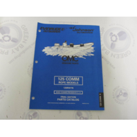 439316 OMC Evinrude Johnson 125 COMM Rope Outboard Parts Catalog 1998