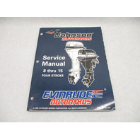 507121 Evinrude Johnson Outboard Service Repair Manual ED 8-15 HP 4-Stroke 1996