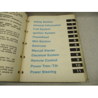507547 1986 Evinrude Johnson Outboard Service Repair Manual 60 HP thru V6 "CD"