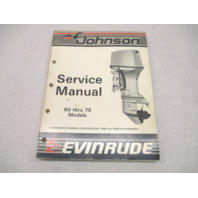 507617 1987 Evinrude Johnson Outboard Service Repair Manual 60-75 CU Models
