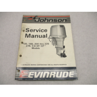 507619 1987 Evinrude Johnson Outboard Service Repair Manual 120-275 CU Loop V