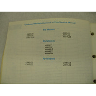 507756 1989 OMC Evinrude Johnson Outboard Service Repair Manual 60-70 HP CE
