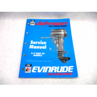 507871 1990 OMC Evinrude Johnson Outboard Service Repair Manual 9.9-30 HP "ES"