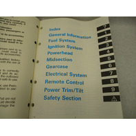 507874 1990 OMC Evinrude Johnson Outboard Service Manual 88-175 HP "ES" Cross V