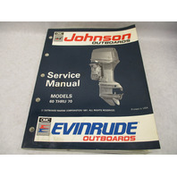 508144 OMC Evinrude Johnson Outboard Service Repair Manual "EN" 60-70 HP 1992